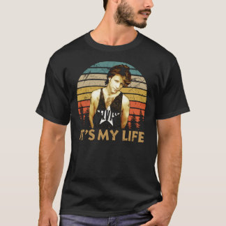 T-shirt C'Est Ma Vie Vintage Recherchée Mort Ou Alive Bon 