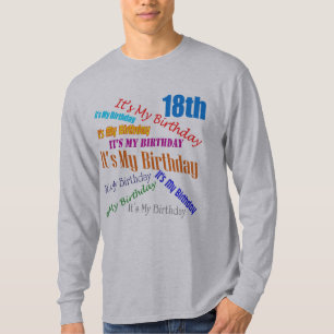 T-shirt C'est mes 18èmes cadeaux d'anniversaire