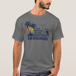 T-shirt C'est mieux aux Bahamas Vintage années 80 70 garço
