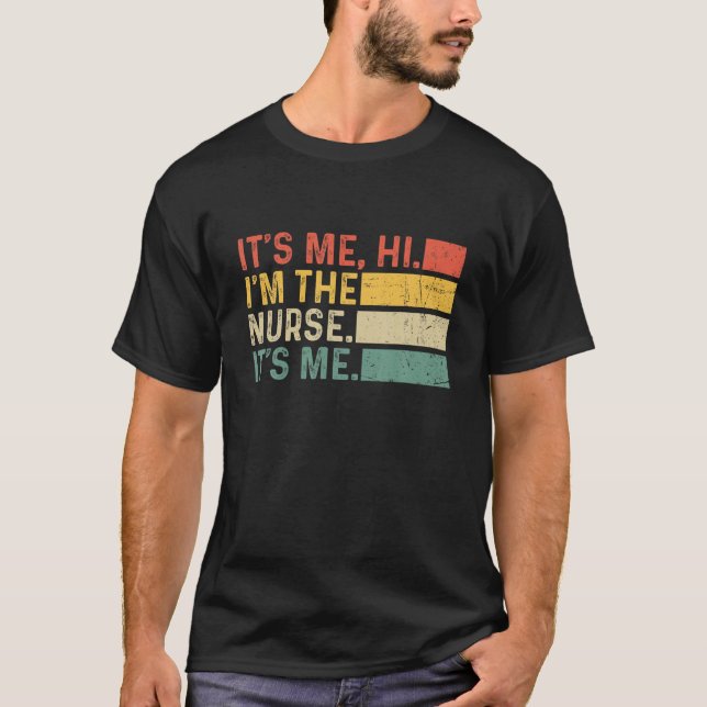 T-shirt C'est moi Bonjour Je suis l'infirmière C'est moi V (Devant)