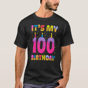 T-shirt C'est mon 100e anniversaire fille douceur Donut he
