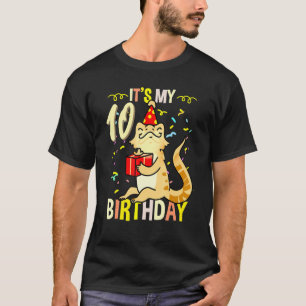 T-shirt C'est mon 10e anniversaire Lizard de Dragon Bearde