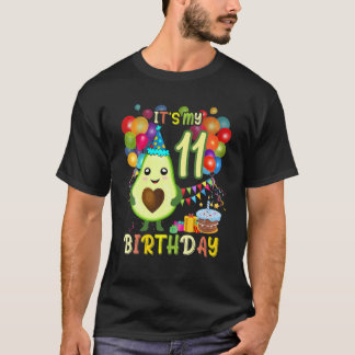 T-shirt C'Est Mon 11E Anniversaire Avocado Anniversaire Fê