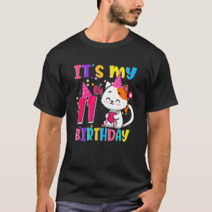 T-shirt C'est mon 11e cadeau d'anniversaire 11 ans fille d