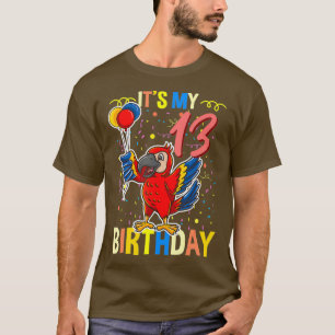 T-shirt C'est mon 13e Amoureux des perroquets