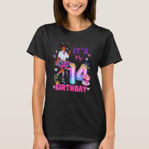 T-shirt C'est mon 14e anniversaire Africaine Américaine Bl
