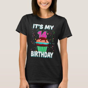 T-shirt C'est mon 14e anniversaire Sweet Cupcake 14 ans Bo