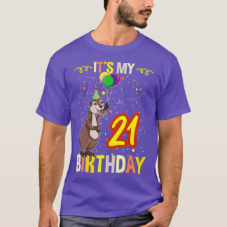 T-shirt C'est mon 21e anniversaire Sea Otter