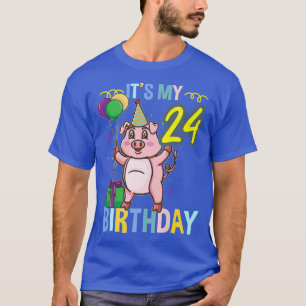 T-shirt C'est mon 24e anniversaire mignon cochon Premium
