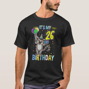 T-shirt C'est mon 26e anniversaire Lemur