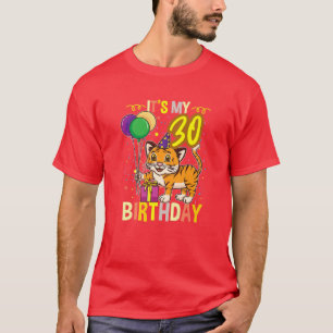 T-shirt C'Est Mon 30E Amoureux des animaux De Tigre Annive