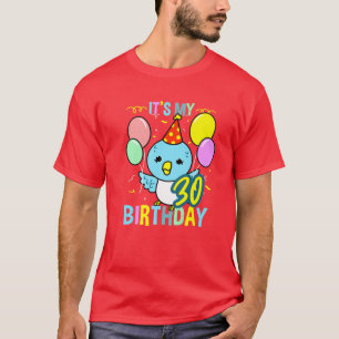 T-shirt C'Est Mon 30E Anniversaire Budgie Pet Bird