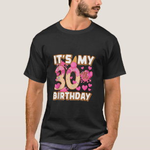 T-shirt C'est mon 30e anniversaire fille de crème glacée t
