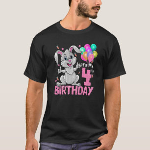 T-shirt C'est mon 4e anniversaire Rabbit 4e anniversaire 4