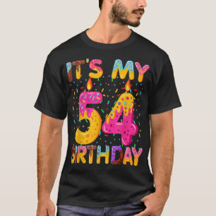 T-shirt C'est mon 54e anniversaire Donut sucré 54 ans Funn