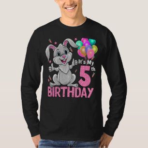T-shirt C'est mon 5e anniversaire Rabbit 5e anniversaire 5
