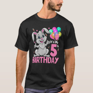 T-shirt C'est mon 5e anniversaire Rabbit 5e anniversaire 5