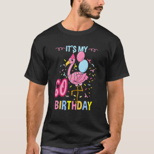T-shirt C'Est Mon 60E Flamant rose D'Anniversaire