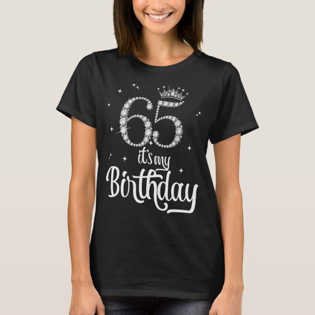 T-shirt C'est mon 65e anniversaire 65 ans 65e anniversaire (Devant)