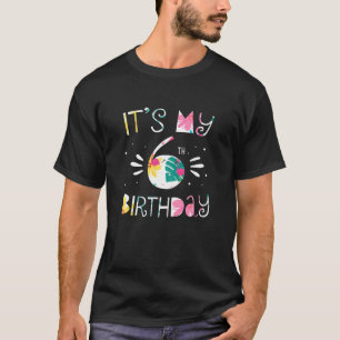 T-shirt C'est mon 6e anniversaire Tropical Floral 6 ans Gi