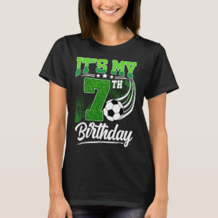 T-shirt C'est mon 7e anniversaire garçon football Ll 7 ans