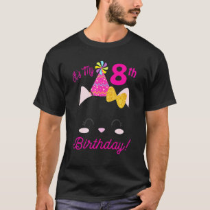 T-shirt C'est mon 8ème anniversaire Fille Thème de fête Ki