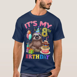 T-shirt C'Est Mon 8ème Anniversaire Pour Filles Anniversai