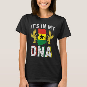 T-shirt C'est mon ADN Ghana Pride Racines du drapeau Né Gh