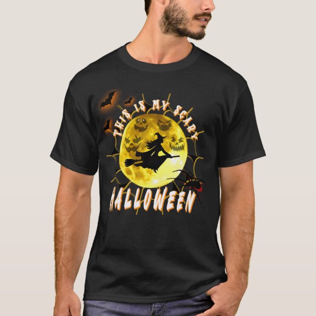 T-shirt c'est mon ami d'halloween effrayant (Devant)