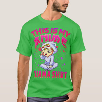 T-shirt C'Est Mon Anime Pyjama Chemise Femmes Otaku Pajama