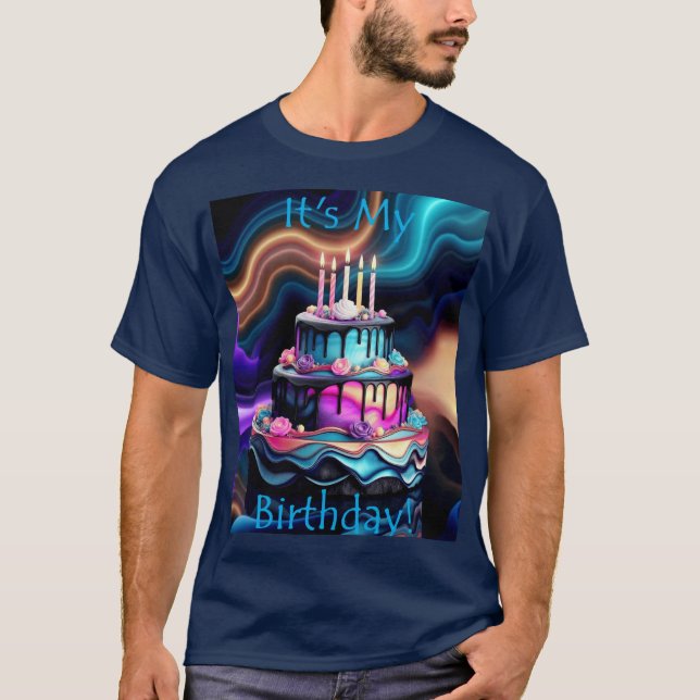 T-shirt C'est mon anniversaire ! (Devant)