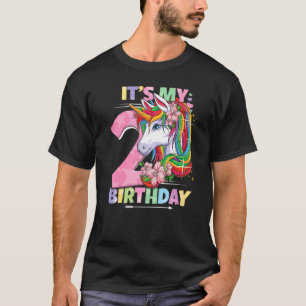 T-shirt C'est mon anniversaire 2e anniversaire fille 2 ans