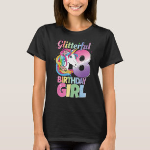 T-shirt C'est mon anniversaire 8e anniversaire fille 8 ans