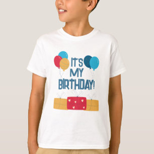 T-shirt C'est mon anniversaire Ballons et Cadeaux