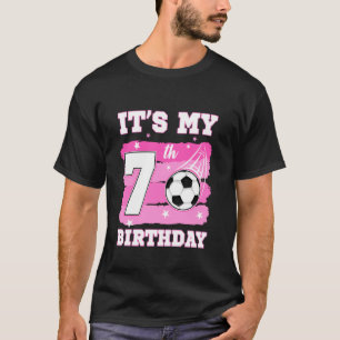 T-shirt C'est mon anniversaire de 7 ans Thème de football