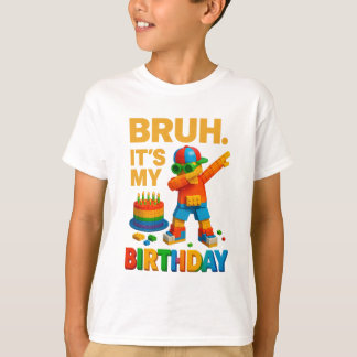 T-shirt C'est Mon Anniversaire Drôle de Maçon qui fait le