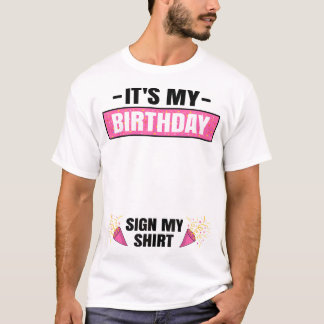 T-shirt C'Est Mon Anniversaire Fête tenue mignonne Filles 