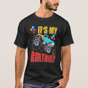 T-shirt C'Est Mon Anniversaire Garçons Monster Truck Car C