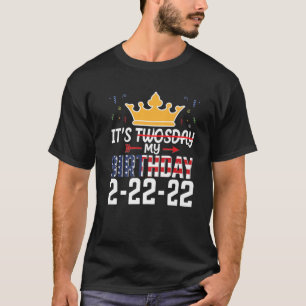 T-shirt C'Est Mon Anniversaire Jeudi 02-22-2022 Le 2 Févri