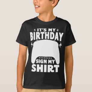 T-shirt C'est mon anniversaire Signe Mon maillot Jeu Vidéo