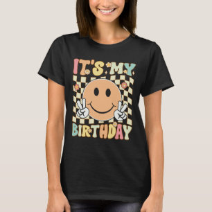 T-shirt C'est mon anniversaire Tee Anniversaire Groovy pou