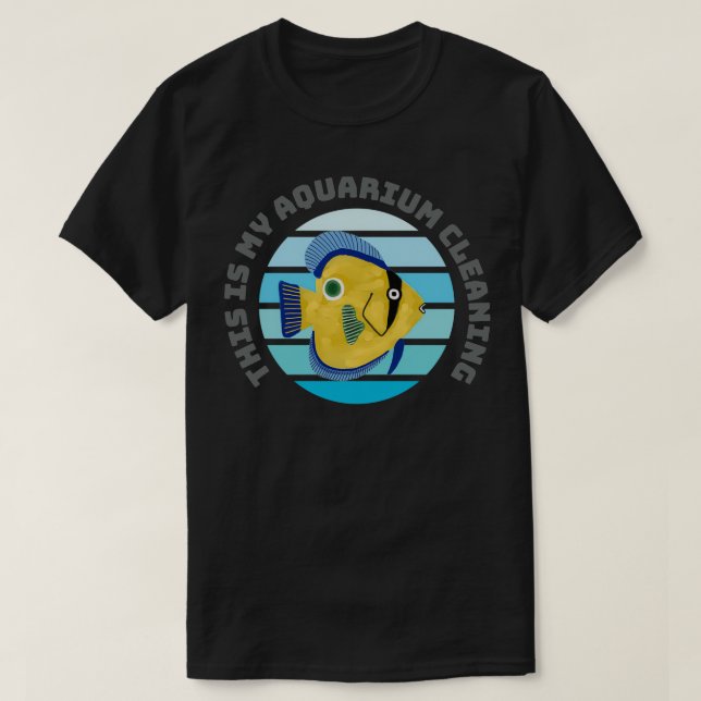 T-shirt c'est mon aquarium nettoyage Funny perroquets pois (Design devant)
