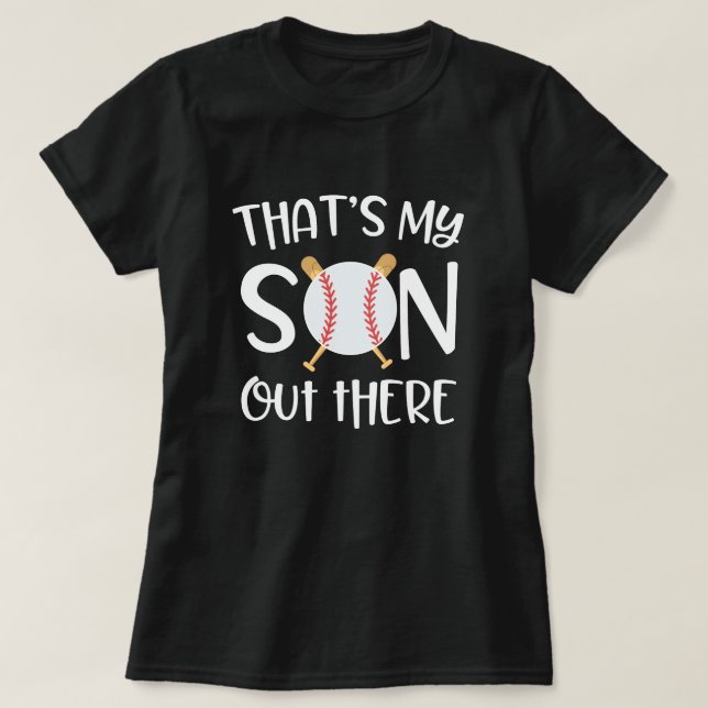 T-shirt C'est mon cadeau de maman de jeu de baseball de (Design devant)