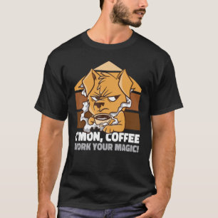 T-shirt C'est mon café travailler votre chien de Grim magi