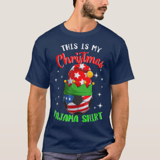 T-shirt C'Est Mon Casquette De Pajama De Football De Noël