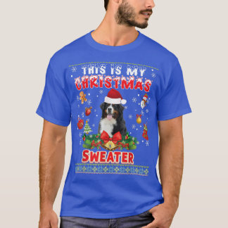T-shirt C'Est Mon Chandail De Noël Bernese Mountain Dog