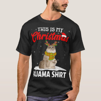 T-shirt C'Est Mon Chat De Pajama Ragdoll De Noël