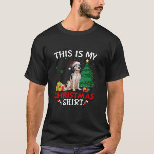 T-shirt C'est mon chien de sanglier anglais Santa Hat Noël