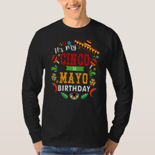 T-shirt C'Est Mon Cinco De Mayo Anniversaire Fête Mexi