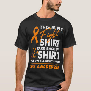 T-shirt C'est mon combat RSD Sensibilisation CRPS Orange R